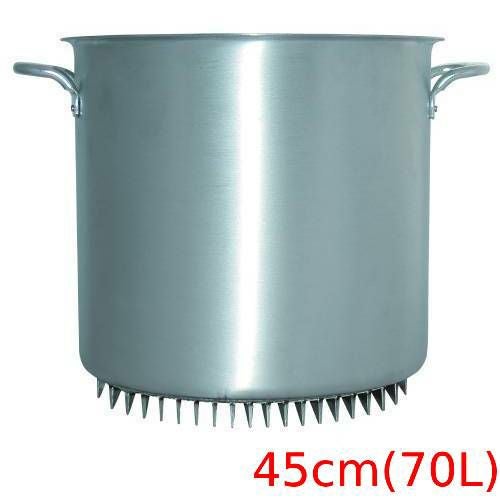 エコライン 寸胴鍋 蓋無し 目盛付 45cm 内径450×深さ450(mm)///