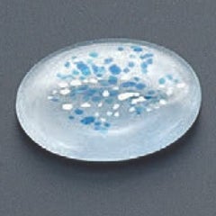 箸置 丸型青