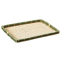 樹脂 身竹 角長かご(浅)45号 91-055C