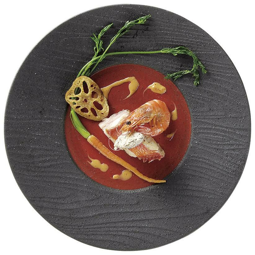 ディナープレートセレクション02 朱扇 27cmディナー /パーティ大皿