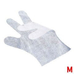 サクラメン手袋 デラックス(100枚入)M ホワイト 35μ