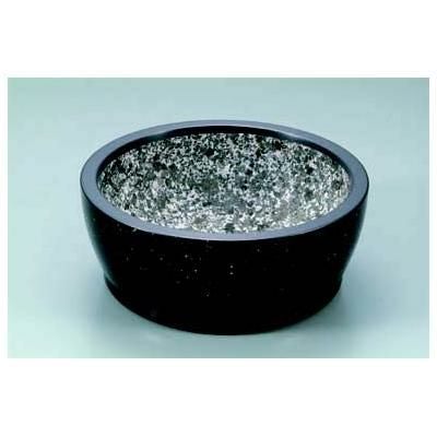 ビビンバボール (黒/銀雪目) 天然石/アルミダイキャスト 17cm