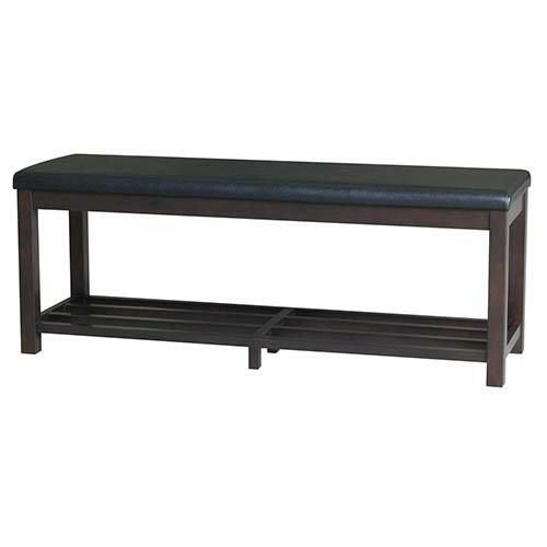 【即納可】 和風棚付き長ベンチ W1200 ダークブラウン色 【テンポスオリジナル】 幅1200×奥行370×高さ450(mm) 1年保証/