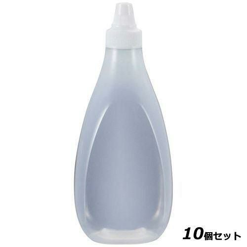 【10セット】ドレッシングボトル(ネジキャップ式)FD－740 740ml ホワイト