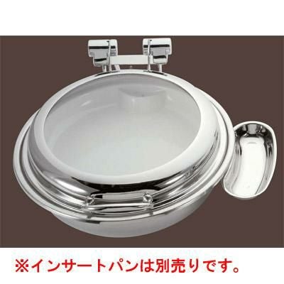 丸チューフィングデッシュ インダクション サイドサーバーホルダー付 ガラス蓋