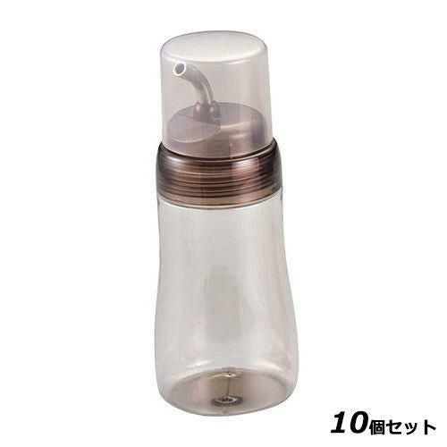 【10セット】プルー ヘルシーオイルボトル L 280ml クリアブラウン