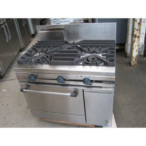 中古】3口ガスレンジ マルゼン RGR-0963D 幅900×奥行600×高さ800