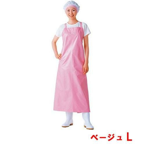 マイティクロス エプロン ベージュ L 胸当 Eー1001ー3