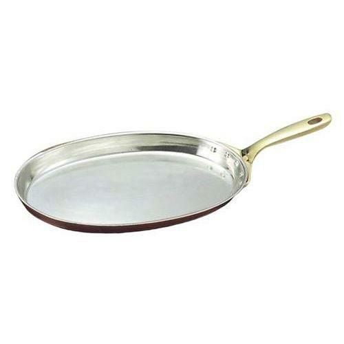 フライパン 36cm 小判型 ガゼル 銅製 //