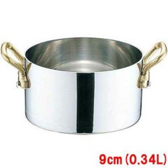 プチパン 18-8 UK 両手半寸胴鍋(蓋無) 9cm