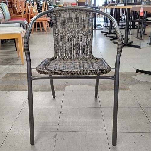 スタッキングパイプイス 黒籐編 幅540×奥行570×高さ730