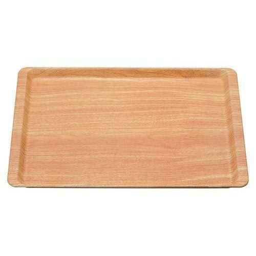 長角盆 420×294 薄木目 ノンスリップ