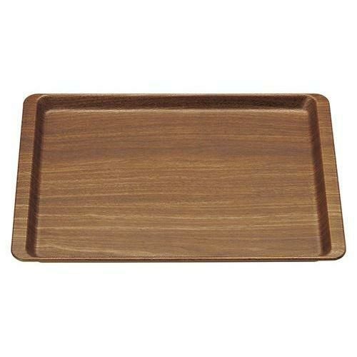 長角盆 390×273 濃木目 N.S