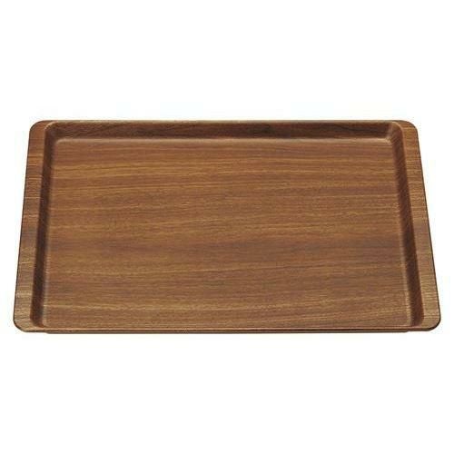 長角盆 420×294 濃木目 N.S