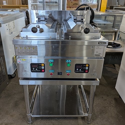 中古】電気式自動餃子グリラー タニコー TZ-60EF-3 幅600×奥行600×高さ