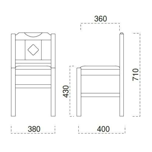 marukatsu(丸勝)　菱江 N 椅子 張地ランクA