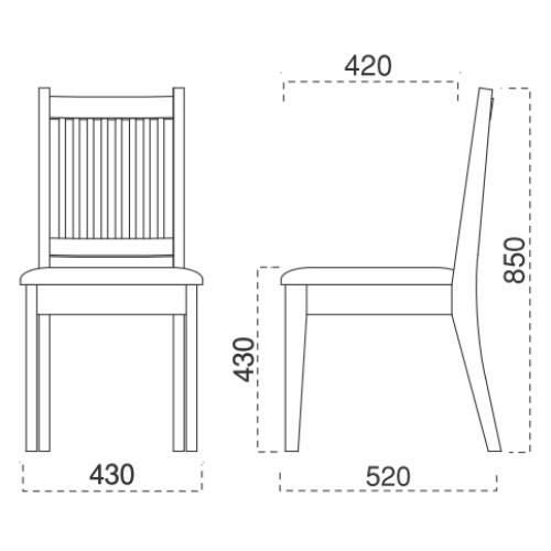 marukatsu(丸勝)　伊万里N椅子