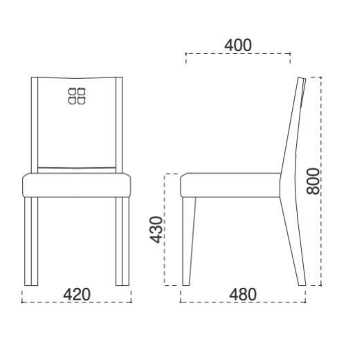 marukatsu(丸勝)　彩D椅子