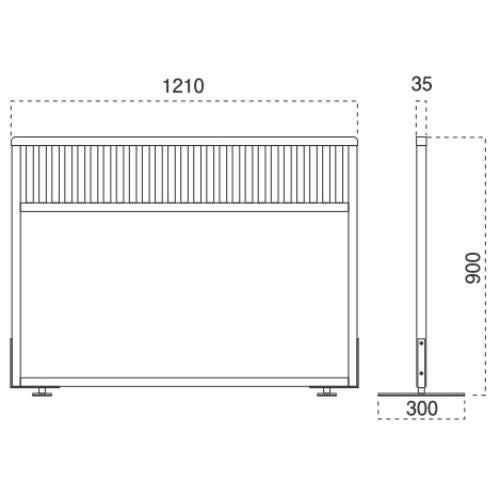 marukatsu(丸勝)　衝立 6131-9126