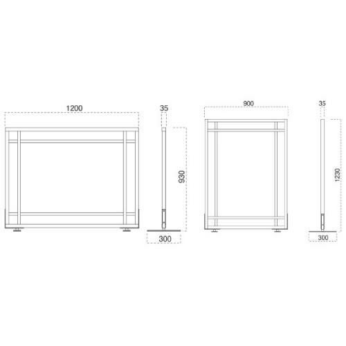 marukatsu(丸勝)　衝立 6180-9126