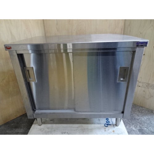 中古】調理台 ステンレス引戸付き マルゼン BH-096N 幅900×奥行600×高