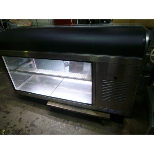 中古】卓上対面冷蔵ショーケース レマコム RCS-T90S2RB 幅890×奥行570