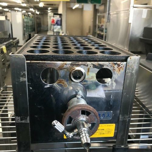 中古】たこ焼器 24穴×3 幅730×奥行400×高さ170 都市ガス 【送料別途