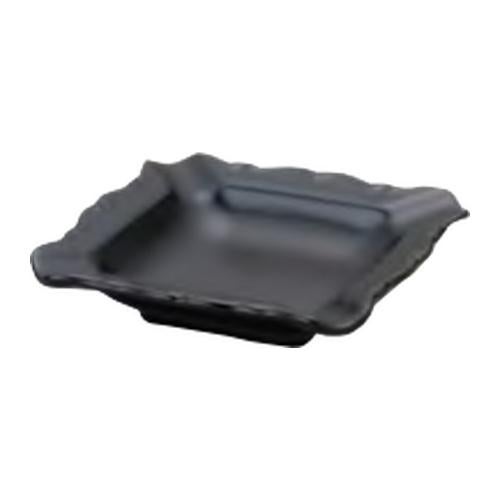 12-149-19/スクエアー灰皿 黒マット 11.2×2.5(cm)/業務用/新品/小物