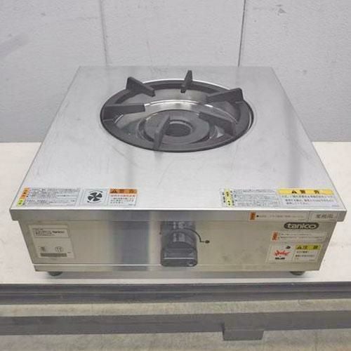 中古】1口卓上ガスコンロ タニコー TGU-45 幅450×奥行500×高さ185 都市