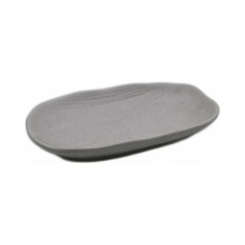 【飲食店定番】白筋 小判皿 小 16.5×9.5×2(cm)