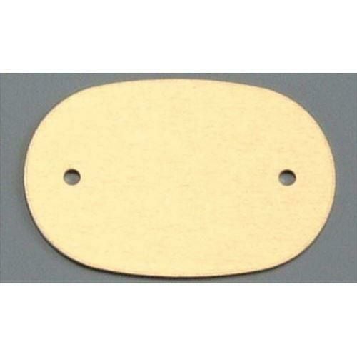 アルマイト ネームプレート小判型(10枚入)378-B イエロー