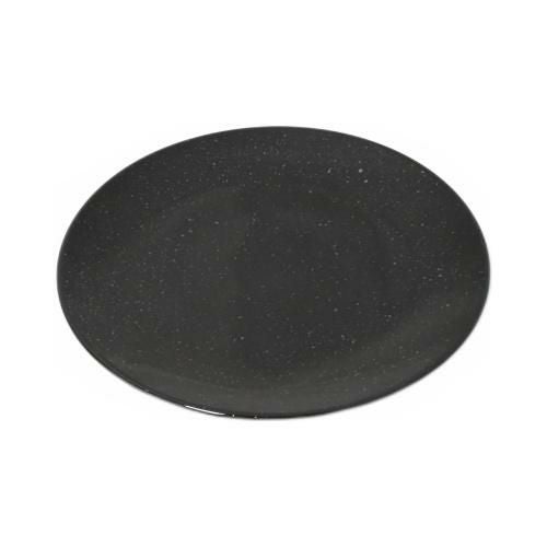 【飲食店定番】ピアット黒御影 20cm皿 19.7×19.7×1.9(cm) 10入