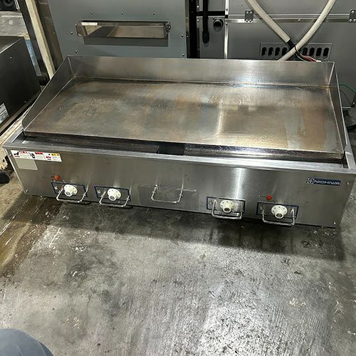 中古】電気グリドル ニチワ電機 TEG-1200 幅1200×奥行600×高さ300 三相