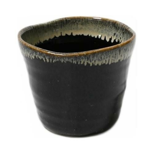 【飲食店定番】黒唐津白流し フリーカップ
