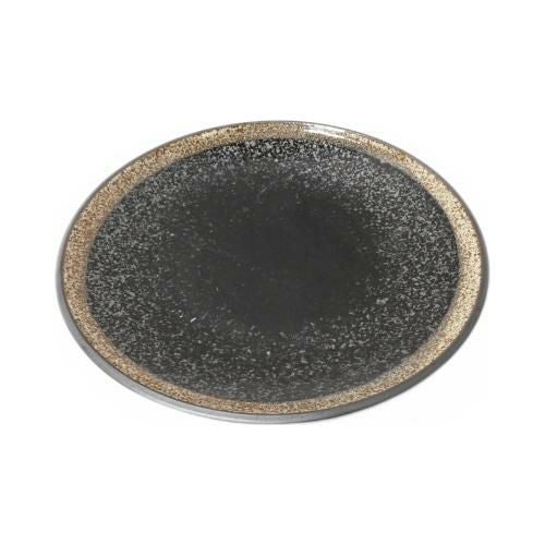 【飲食店定番】油滴湖水 8寸丸皿 25.5(cm)