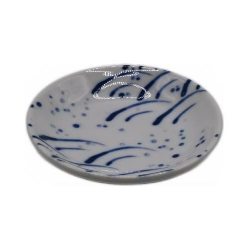 【飲食店定番】吹き波 2.8小皿 9.1×9.1×2(cm)