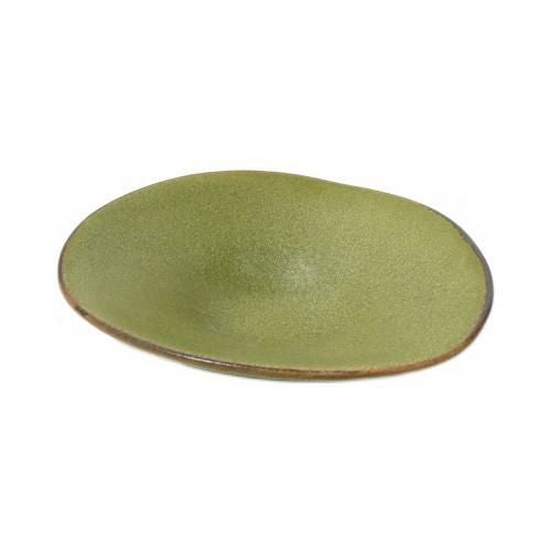 【飲食店定番】オリーブ 19cmウェーブボウル φ18.5×φ18.5×5.2(cm)