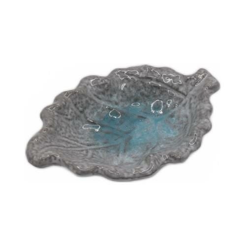 【飲食店定番】ブルー王朝 葉型小付 12.7×8.3×3(cm)