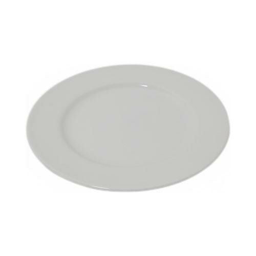 【飲食店定番】TB 白 リム皿 6.5吋 16.8×16.8×1.5(cm)