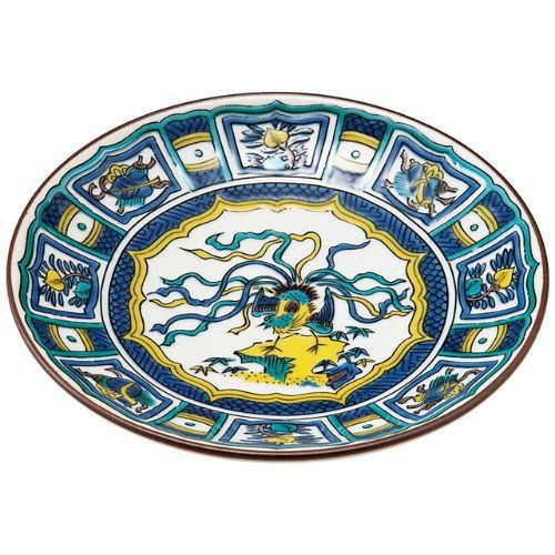 10.5cm豆皿 古九谷色絵鳳凰宝盡図/業務用/新品/小物送料対象商品 | 丸