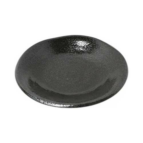【飲食店定番】鳴門 7寸深皿 黒耀 21.4×21.4×3.3(cm) 10入