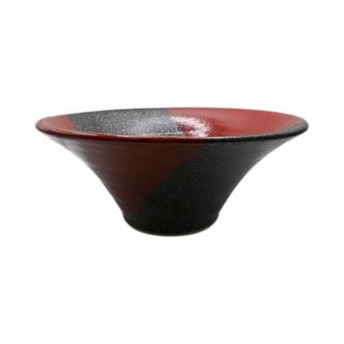 【飲食店定番】鉄釉赤塗分け反り7.0丼
