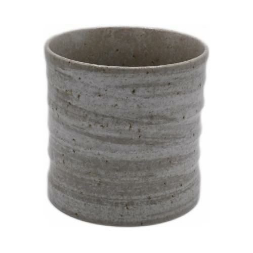 【飲食店定番】削りロックグラス 黄瀬戸萩 φ8.1×φ8.1×8.1(cm)