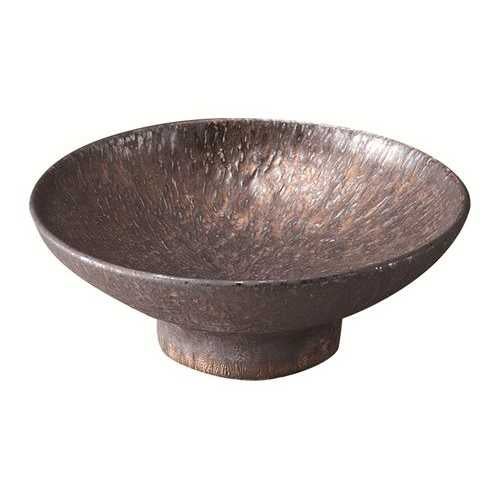 286-65 金結晶トチり5寸高台小鉢
