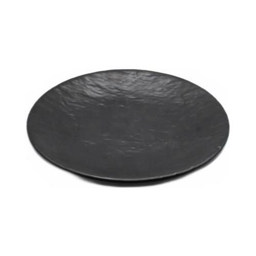 【飲食店定番】メラミン製 19cm丸皿 黒