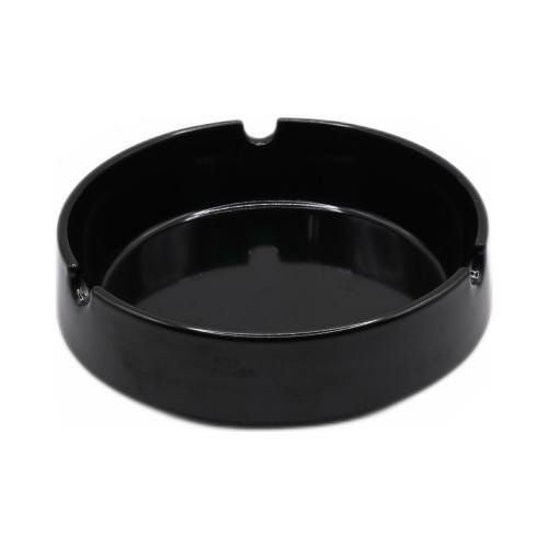 【飲食店定番】メラミン製 スタック灰皿(黒) 9×9×2.5(cm)