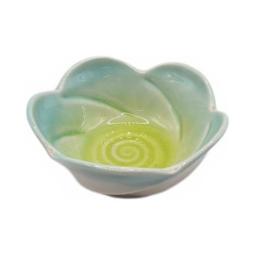 【飲食店定番】梅型3.0小鉢 シーグリーン φ10×4.5(cm)