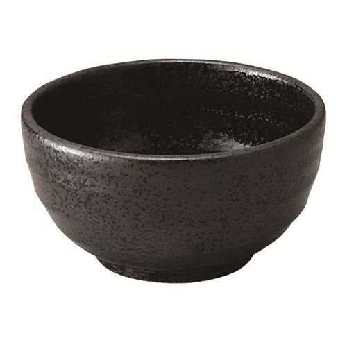 296-63 鳴門 3.8寸鉢 黒耀