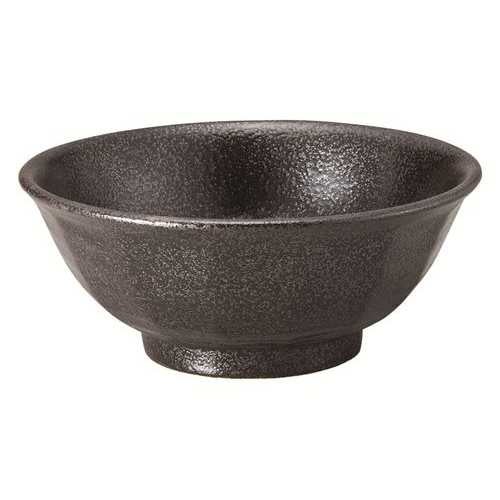 299-62 けずり6.8寸丼 黒耀