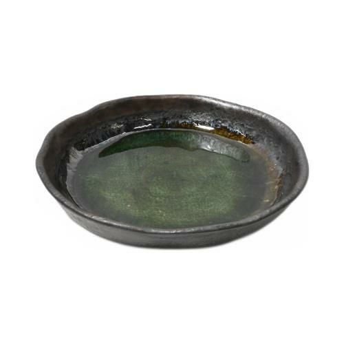 【飲食店定番】侘織部 7.5浅鉢 φ22×φ22×4.3(cm)